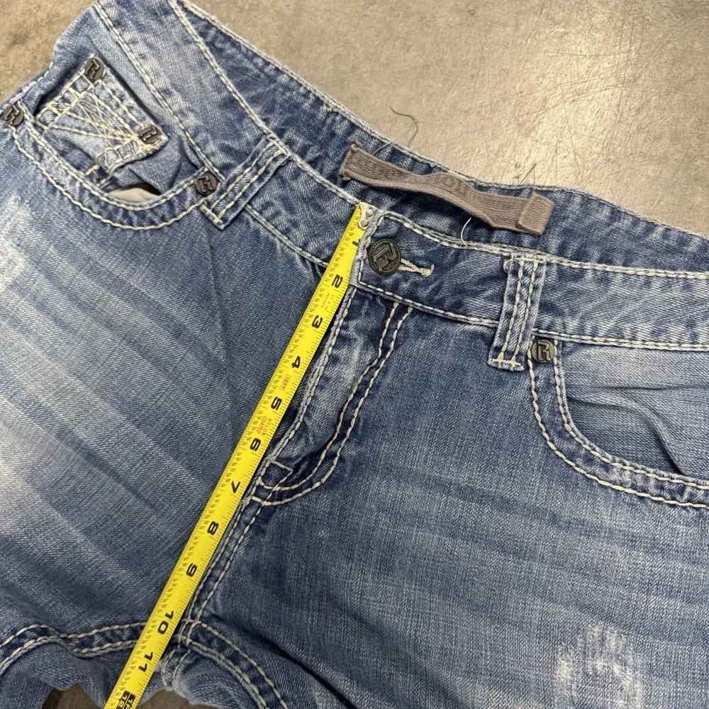Rock & Roll Cowboy Double Barrel Jeans Men's Relaxed Bootcut Distressed 38x34